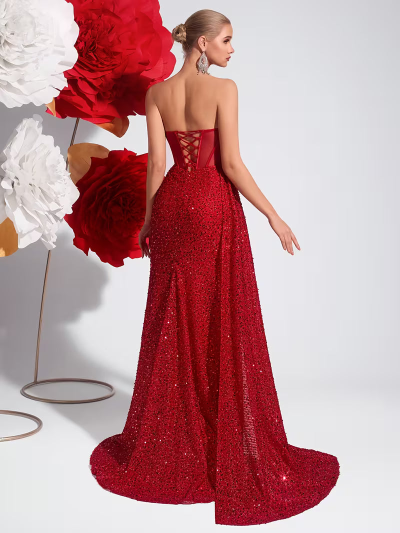 Get 70% Off On The Red Velvet Dress Only Today 💕