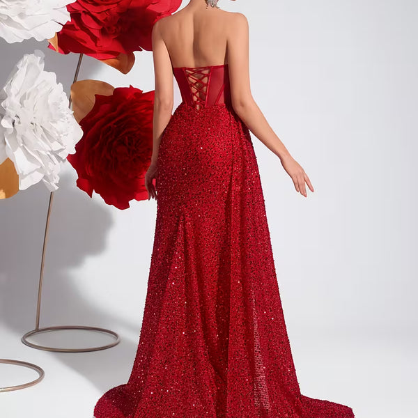 Get 70% Off On The Red Velvet Dress Only Today 💕