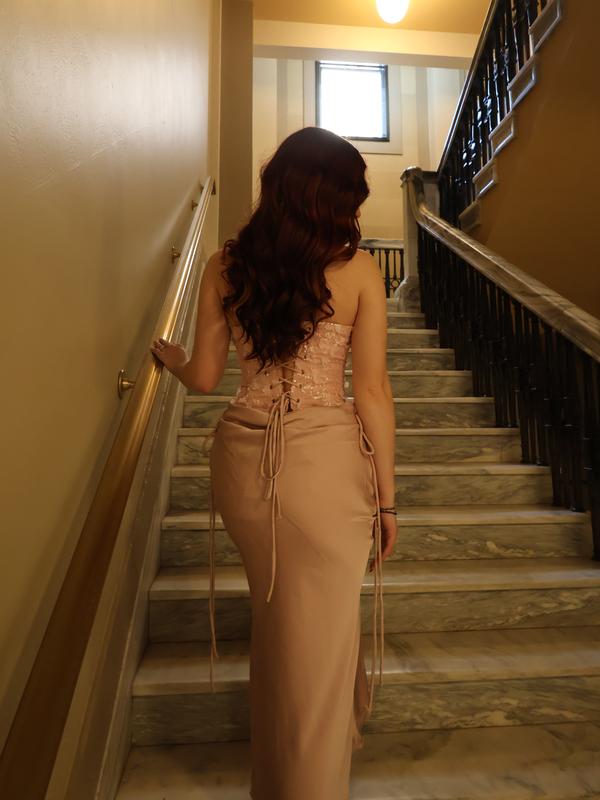 Get 70% Off On The Rosé Swan Dress Only Today 💕